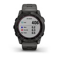 Garmin Fenix 7X Sapphire Solar титановый угольно-серый DLC с угольно-серым титановым DLC браслетом 010-02541-27