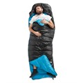 Мешок спальный Naturehike CW400 NH18C400-D с гусинным пухом, размер L, молния справа, черный 1880