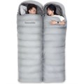 Ультралёгкий спальный мешок Naturehike RM80 Series Утиный пух Grey Size L, молния справа 1886