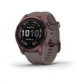 Garmin Fenix 7s Sapphire Solar титановый темно-бронзовый с сланцево-серым силиконовым ремешком  010-02539-29 010-02539-29