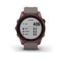 Garmin Fenix 7s Sapphire Solar титановый темно-бронзовый с сланцево-серым силиконовым ремешком  010-02539-29 010-02539-29