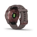 Garmin Fenix 7s Sapphire Solar титановый темно-бронзовый с сланцево-серым силиконовым ремешком  010-02539-29 010-02539-29