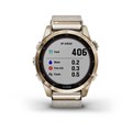 Garmin Fenix 7S Sapphire Solar титановый кремовый с нейлоновым ремешком 010-02539-39
