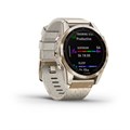 Garmin Fenix 7S Sapphire Solar титановый кремовый с нейлоновым ремешком 010-02539-39