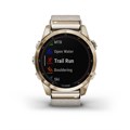 Garmin Fenix 7S Sapphire Solar титановый кремовый с нейлоновым ремешком 010-02539-39