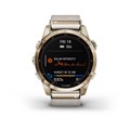 Garmin Fenix 7S Sapphire Solar титановый кремовый с нейлоновым ремешком 010-02539-39
