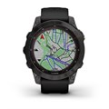 Garmin Fenix 7 Sapphire Solar титановый серый DLC с черным ремешком 010-02540-21 010-02540-21
