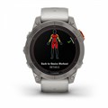 Умные часы Garmin Fenix 7 Pro Sapphire Solar титановый серый с серо-оранжевым ремешком 010-02777-21 010-02777-21