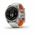 Умные часы Garmin Fenix 7 Pro Sapphire Solar титановый серый с серо-оранжевым ремешком 010-02777-21 010-02777-21