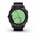 Умные часы Garmin Fenix 7 Pro Sapphire Solar титан DLC Carbon Grey с черным браслетом (010-02777-11) 010-02777-11