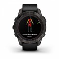 Умные часы Garmin Fenix 7 Pro Sapphire Solar титан DLC Carbon Grey с черным браслетом (010-02777-11) 010-02777-11