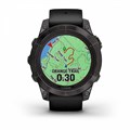 Умные часы Garmin Fenix 7 Pro Sapphire Solar титан DLC Carbon Grey с черным браслетом (010-02777-11) 010-02777-11