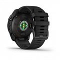 Garmin epix Pro (Gen 2) Sapphire Edition 51 мм, титановый угольно-серый, DLC, черный силиконовый ремешок 010-02804-01
