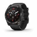 Garmin epix Pro (Gen 2) Sapphire Edition 51 мм, титановый угольно-серый, DLC, черный силиконовый ремешок 010-02804-01