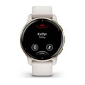 Умные часы Garmin Venu 2 Plus цвета слоновой кости с безелем цвета кремовое золото и силиконовым ремешком  010-02496-12 010-02496-12