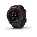 Умные часы Garmin Fenix 7s Solar серый с черным силиконовым ремешком 010-02539-13 010-02539-13