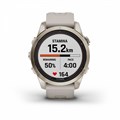 Garmin Fenix 7s Pro Sapphire Solar золотистый корпус со светло-песочным ремешком (010-02776-15) 010-02776-15