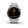 Garmin Fenix 7s Pro Sapphire Solar золотистый корпус со светло-песочным ремешком (010-02776-15) 010-02776-15
