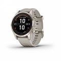 Garmin Fenix 7s Pro Sapphire Solar золотистый корпус со светло-песочным ремешком (010-02776-15) 010-02776-15
