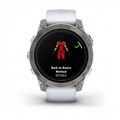 Garmin epix Pro (Gen 2) Sapphire Edition 47 мм, титановый, белый DLC, белый ремешок ( 010-02803-21 ) 010-02803-21