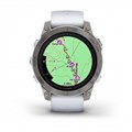 Garmin epix Pro (Gen 2) Sapphire Edition 47 мм, титановый, белый DLC, белый ремешок ( 010-02803-21 ) 010-02803-21