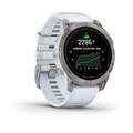 Garmin epix Pro (Gen 2) Sapphire Edition 47 мм, титановый, белый DLC, белый ремешок ( 010-02803-21 ) 010-02803-21