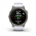 Garmin epix Pro (Gen 2) Sapphire Edition 47 мм, титановый, белый DLC, белый ремешок ( 010-02803-21 ) 010-02803-21
