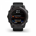 Garmin Fenix 7X Pro Sapphire Solar Edition Титановый угольно-серый корпус с DLC-покрытием и черным ремешком  010-02778-11 010-02778-11