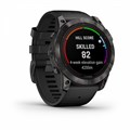 Garmin Fenix 7X Pro Sapphire Solar Edition Титановый угольно-серый корпус с DLC-покрытием и черным ремешком  010-02778-11 010-02778-11