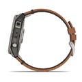 Garmin Fenix 7X Sapphire Solar титановый черный с коричневым кожаным ремешком   010-02541-19 010-02541-19