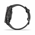 Умные часы Garmin Fenix 7s Pro Sapphire Solar титановый угольно-серый DLC с силиконовым ремешком 010-02776-11 010-02776-11