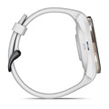 Смарт-часы Garmin Approach S70 (42 мм) с черным керамическим безелем и белым ремешком  (010-02746-10) 010-02746-10