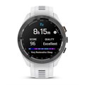 Смарт-часы Garmin Approach S70 (42 мм) с черным керамическим безелем и белым ремешком  (010-02746-10) 010-02746-10