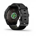 Garmin epix Pro (Gen 2) Sapphire Edition 47 мм, титановый, угольно-серый DLC, черный кожаный ремешок  (010-02803-30) 010-02803-30