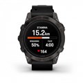 Garmin epix Pro (Gen 2) Sapphire Edition 47 мм, титановый, угольно-серый DLC, черный кожаный ремешок  (010-02803-30) 010-02803-30