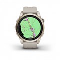 Умные часы Garmin epix Pro (Gen 2) Sapphire Edition 42 мм, золотистый корпус со светло-песочным ремешком  (010-02802-11) 010-02802-11
