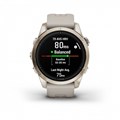 Умные часы Garmin epix Pro (Gen 2) Sapphire Edition 42 мм, золотистый корпус со светло-песочным ремешком  (010-02802-11) 010-02802-11