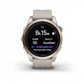 Умные часы Garmin epix Pro (Gen 2) Sapphire Edition 42 мм, золотистый корпус со светло-песочным ремешком  (010-02802-11) 010-02802-11