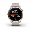 Умные часы Garmin epix Pro (Gen 2) Sapphire Edition 42 мм, золотистый корпус со светло-песочным ремешком  (010-02802-11) 010-02802-11