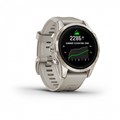 Умные часы Garmin epix Pro (Gen 2) Sapphire Edition 42 мм, золотистый корпус со светло-песочным ремешком  (010-02802-11) 010-02802-11