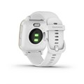 Garmin Venu Sq белый с золотистым алюминиевым безелем и с силиконовым ремешком  010-02427-11 010-02427-11