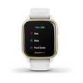 Garmin Venu Sq белый с золотистым алюминиевым безелем и с силиконовым ремешком  010-02427-11 010-02427-11