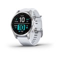 Garmin Fenix 7s серебристый с белым силиконовым ремешком 010-02539-03 010-02539-03