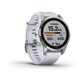Garmin Fenix 7s серебристый с белым силиконовым ремешком 010-02539-03 010-02539-03