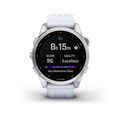 Garmin Fenix 7s серебристый с белым силиконовым ремешком 010-02539-03 010-02539-03