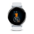 Спортивные смарт-часы Garmin Venu 3 белые с серебристым безелем 010-02784-00 010-02784-00