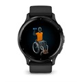 Спортивные смарт-часы Garmin Venu 3 черные с серым безелем  010-02784-01 010-02784-01