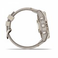 Умные часы Garmin Fenix 7s Pro Sapphire Solar золотистый корпус с кожаным ремешком цвета известняка 010-02776-30 010-02776-30
