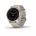 Умные часы Garmin Fenix 7s Pro Sapphire Solar золотистый корпус с кожаным ремешком цвета известняка 010-02776-30 010-02776-30