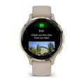 Спортивные смарт-часы Garmin Venu 3S цвета "французский серый" с золотистым безелем  010-02785-02 010-02785-02
